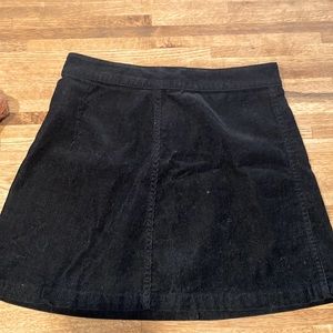 Black corduroy high waisted skirt Wilfred
